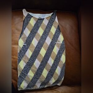 Trosman Churba amazing beaded Modern top Designer Size 3 Large